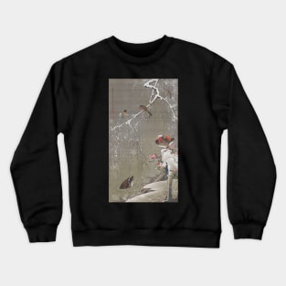 Ito Jakuchu: Mandarin Ducks in Snow (Setchu En-o-zu) Crewneck Sweatshirt